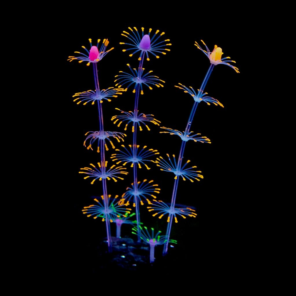 Озеленение аквариума флуоресцентным силиконом, имитирующим кораллово-оранжевый цвет  #1
