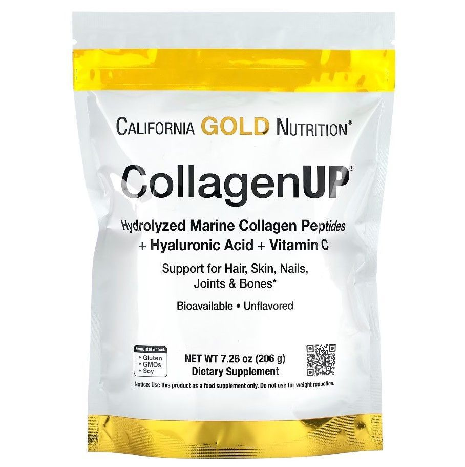 California Gold Nutrition, CollagenUP, гидролизованные пептиды морского коллагена с гиалуроновой кислотой #1