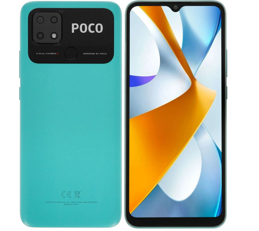 Poco Смартфон C40 бирюзовый 32 ГБ 3/32 ГБ, бирюзовый #1