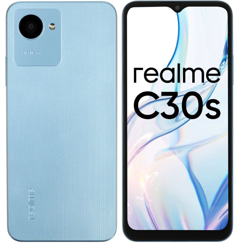 realme Смартфон C30S голубой 64 ГБ 4/64 ГБ, голубой #1