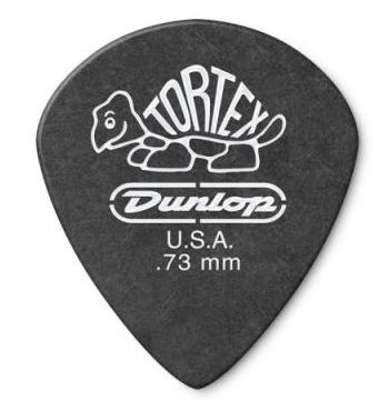 Медиатор dunlop 482r.73 tortex pitch black jazz iii, 0.73 мм, 1 шт. #1