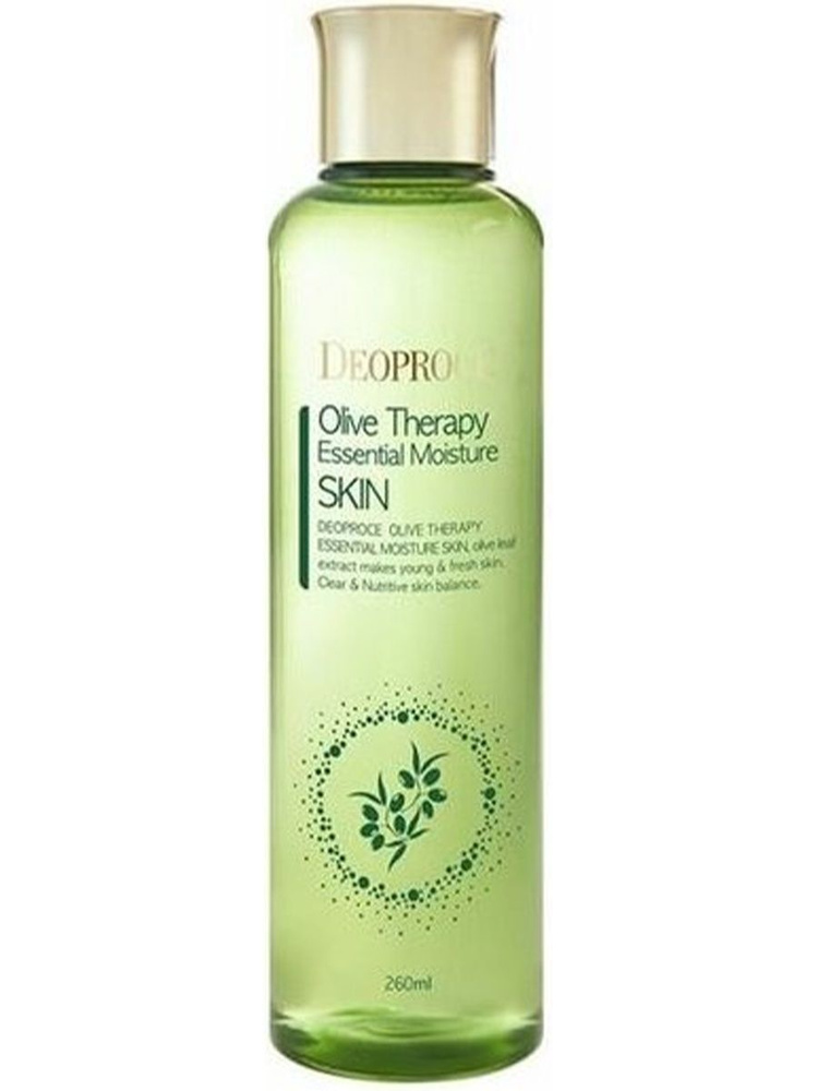 Увлажняющий тоник для лица Корея с экстратком оливы DEOPROCE OLIVE THERAPY ESSENTIAL MOISTURE SKIN 260мл #1