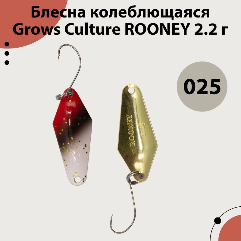 Блесна форелевая Grows Culture (ROONEY) 2.2 гр, Цвет 025 #1