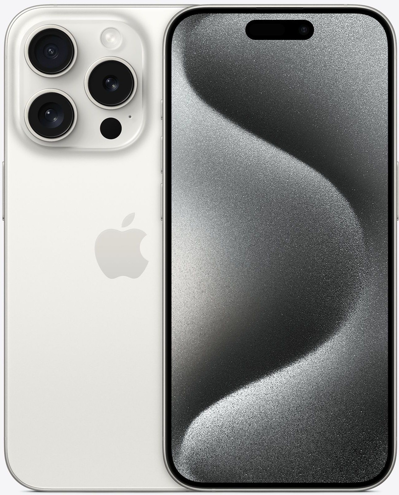 Apple Смартфон iPhone 15 Pro 8/256 ГБ, белый #1