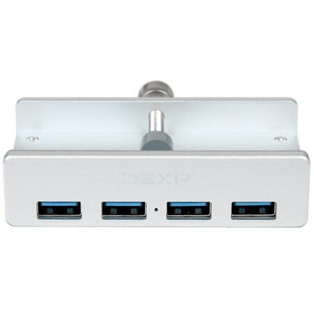 Металлический USB-Хаб / Разветвитель / Концентратор USB 3.0 Type-A to 4 x USB 3.2 Gen1 HUB DEXP MH4PU #1