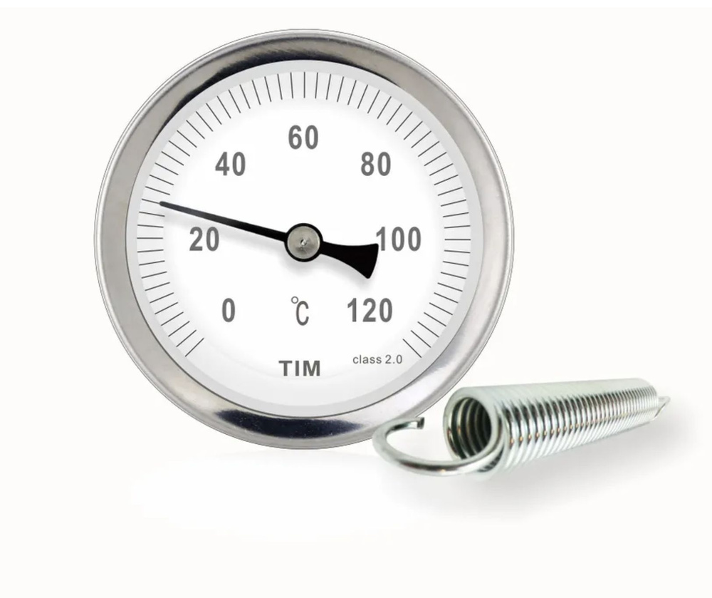 Термометр накладной с пружиной (0 - 120) #1