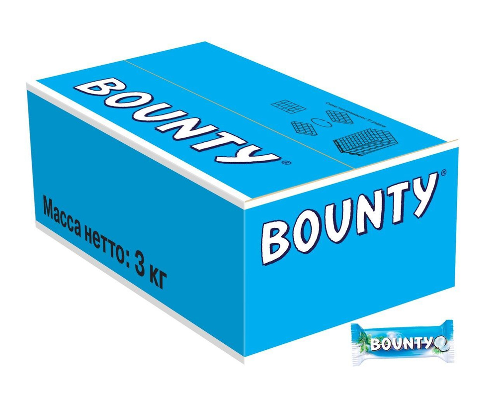 Батончик Bounty Minis шоколадный, 3кг #1