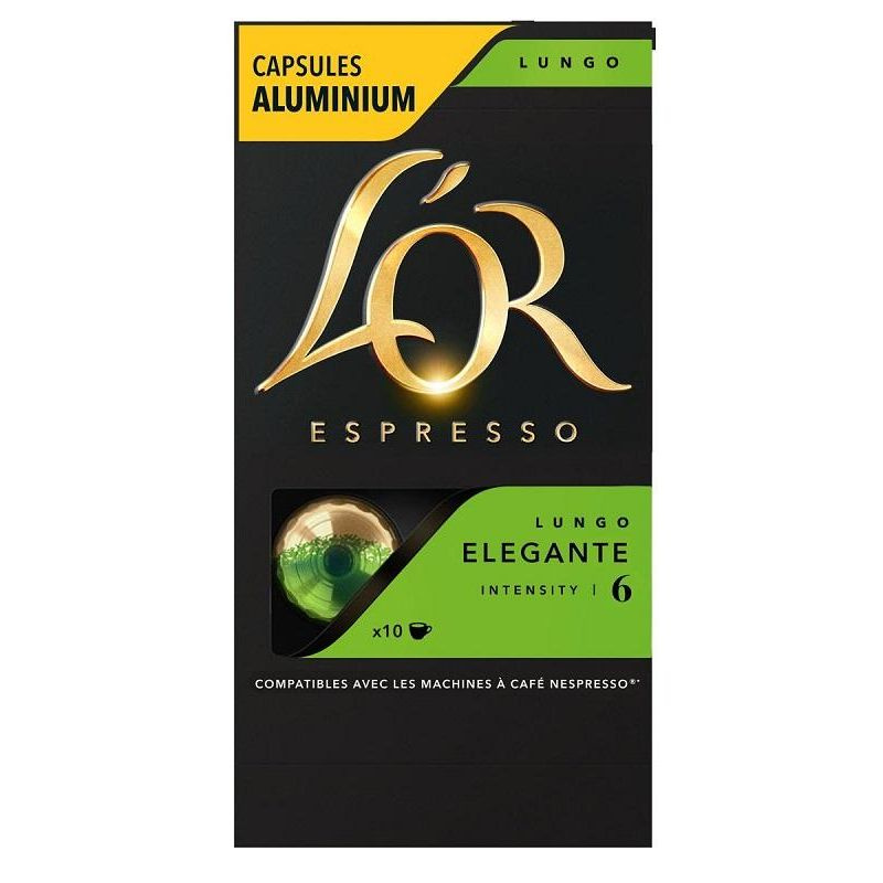 Кофе в капсулах L'OR Espresso Lungo Elegante, набор из 10 штук #1