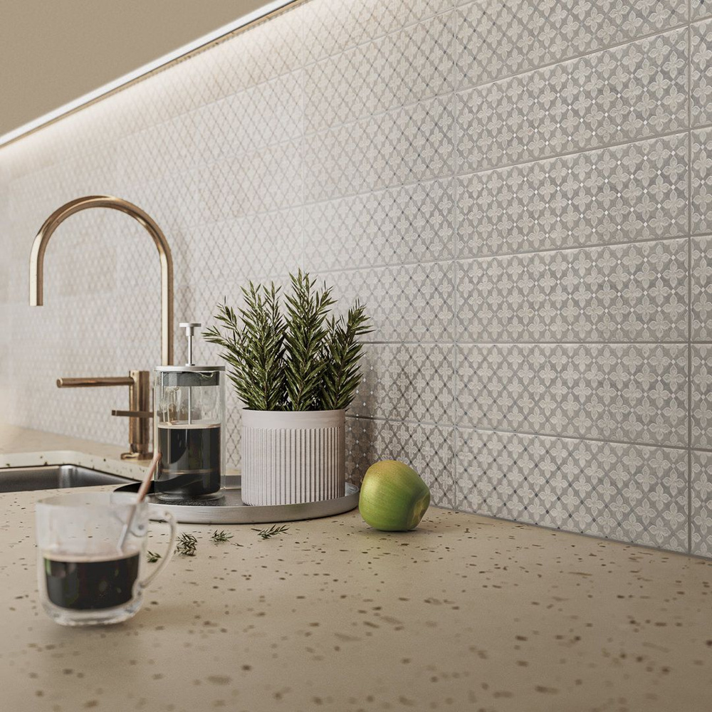 Плитка декор Kerama Marazzi Борго 2 матовый 8,5x28,5см #1