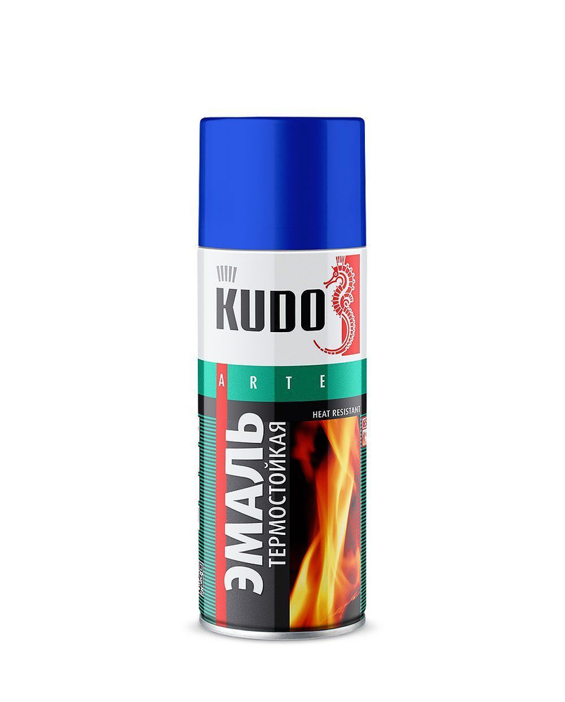 KUDO Эмаль, Полуглянцевое покрытие, 520 л, синий #1