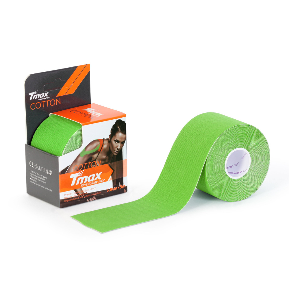 Тейп кинезиологический Tmax Extra Sticky Green #1