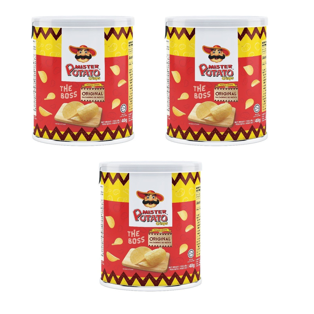 Чипсы Mister Potato Оригинальные 3 уп по 40гр - купить с доставкой по ...