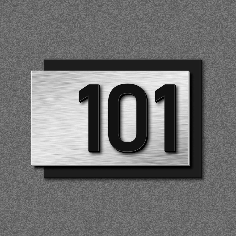 Цифры на дверь, табличка с номером 101 #1