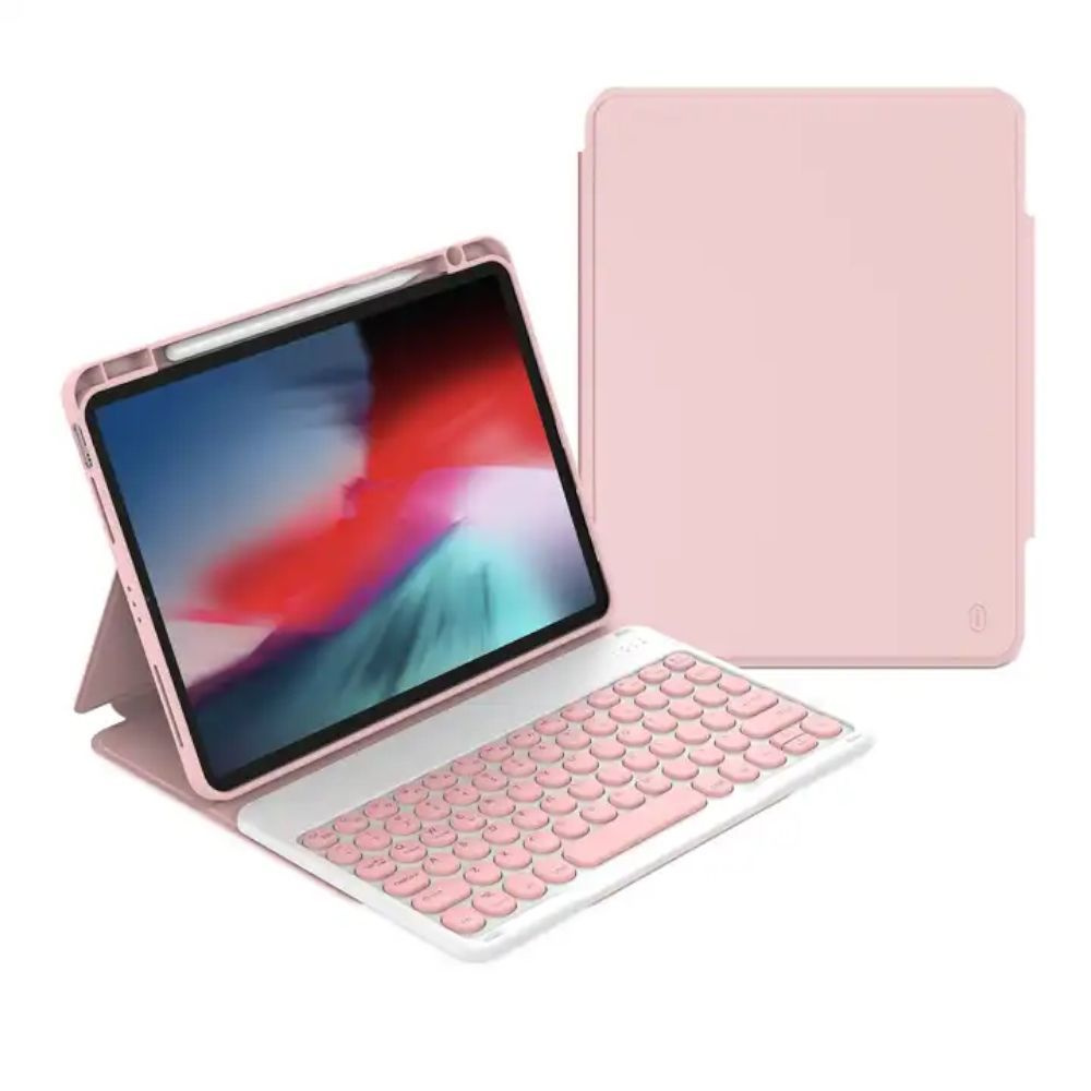 Чехол с клавиатурой для айпада WiWU Protective Keyboard на iPad 10.9 / 11 дюймов (2018-2021 года) - Розовый #1