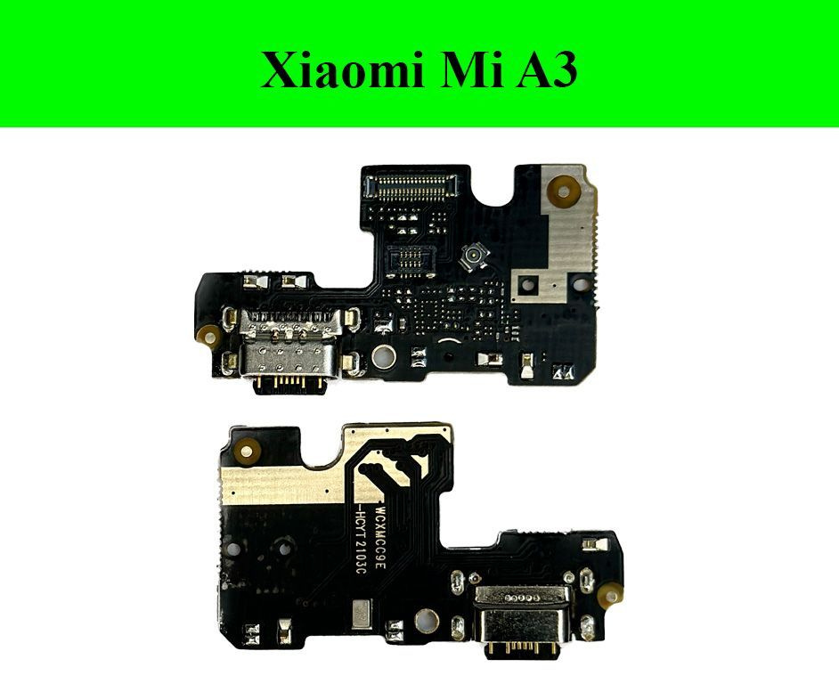Плата (шлейф) зарядки, нижняя плата для Сяоми Xiaomi MiA3 с разъемом зарядки и микрофоном  #1