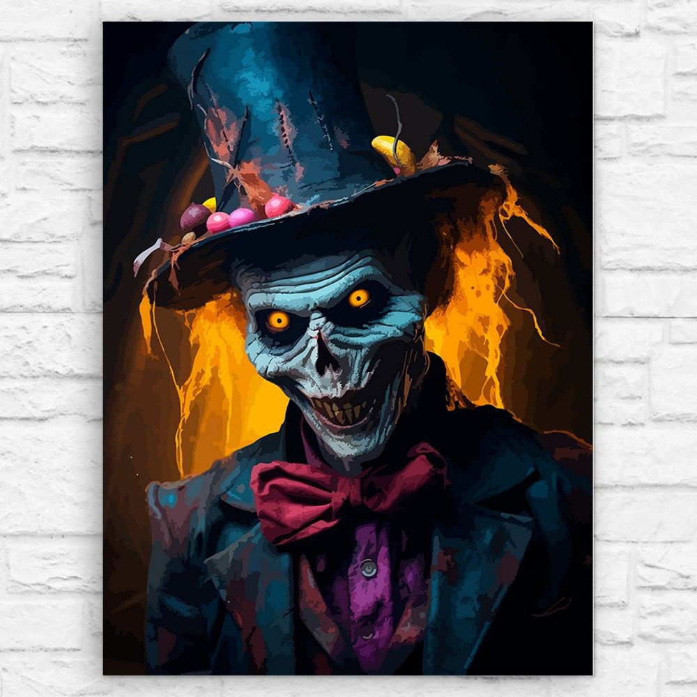 Картина по номерам на холсте Хэллоуин (Крипота, ужасы, Джиперс Криперс) - 12624 В 30x40  #1