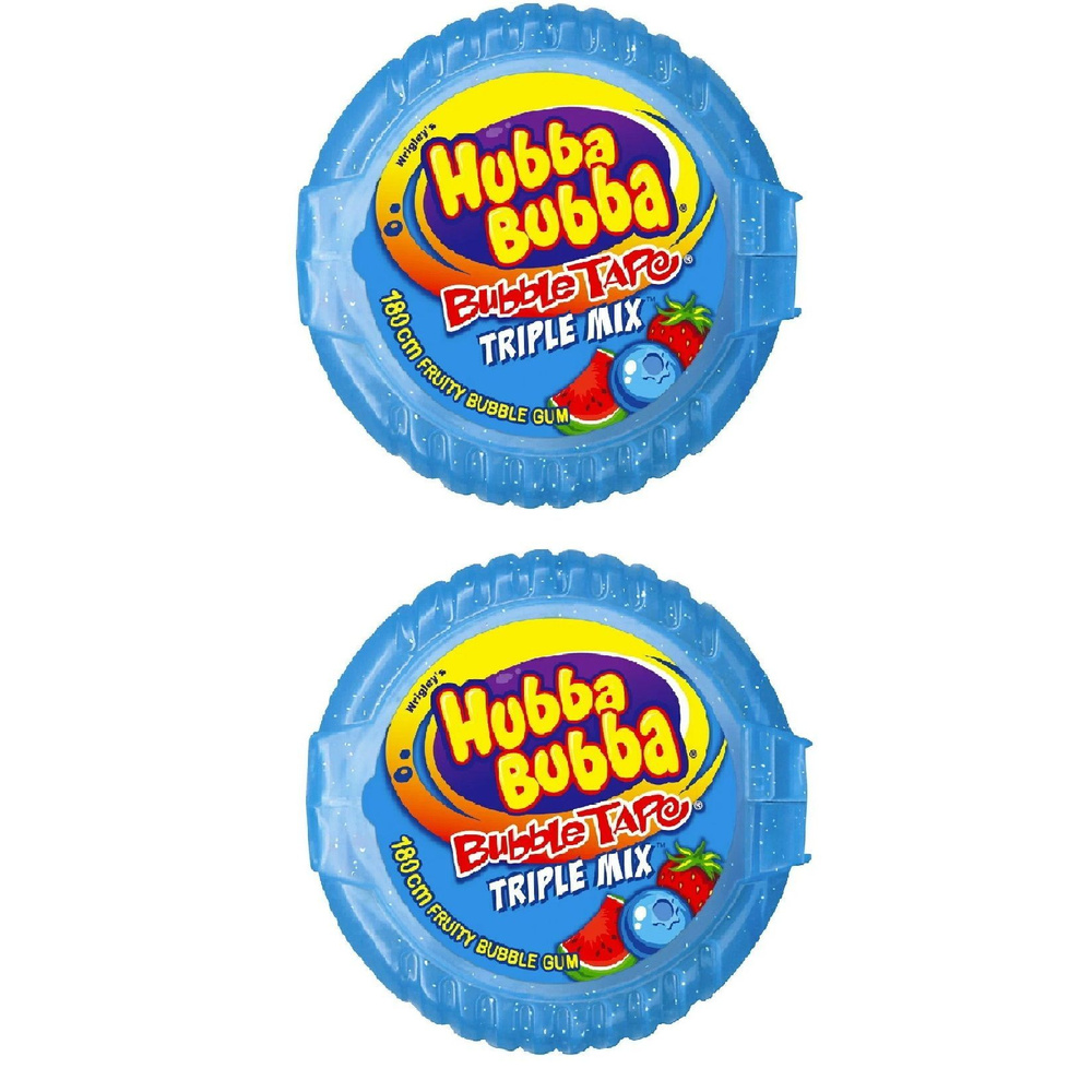 Жевательная резинка Hubba Bubba Mega Long Fruits 2 уп по 56гр #1