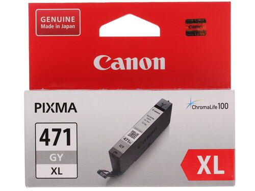 Картридж Canon CLI-471GY XL Серый (gray) Canon, оригинальный, 290 страниц, 1 шт  #1