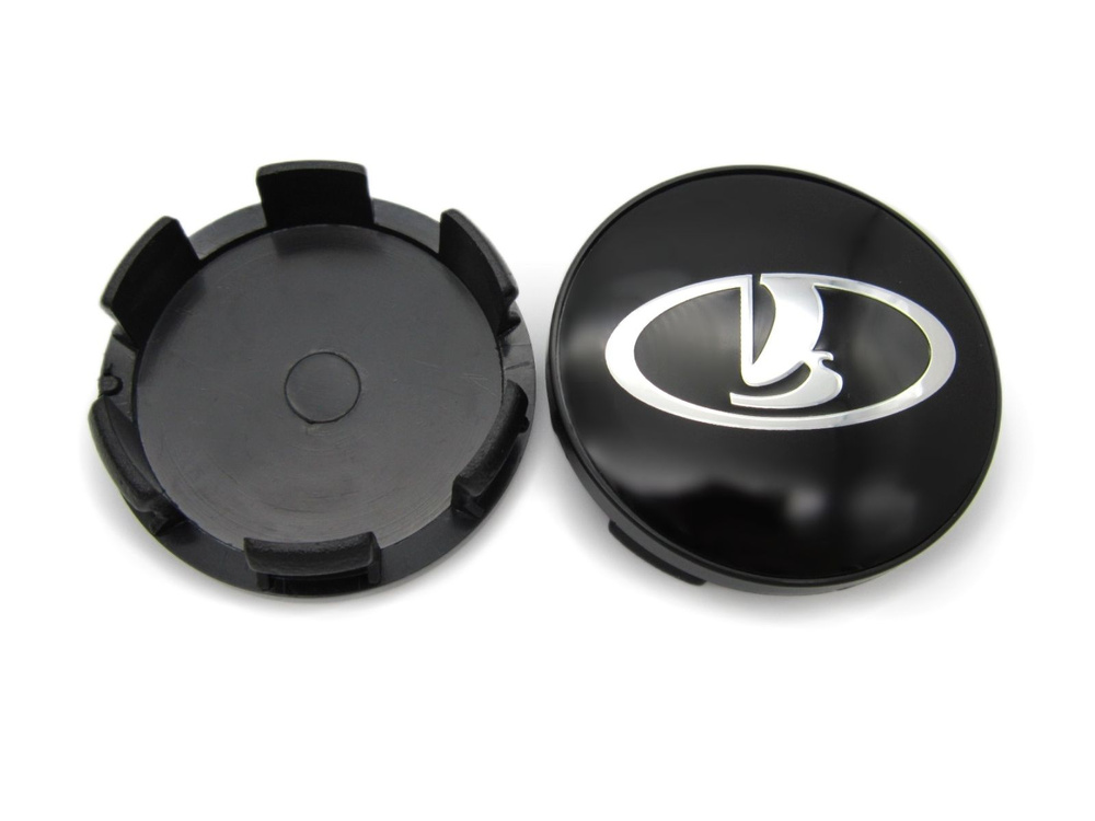 Колпачки, заглушки на литые диски СКАД Lada black 56/51/12 мм, 1 колпачок  #1
