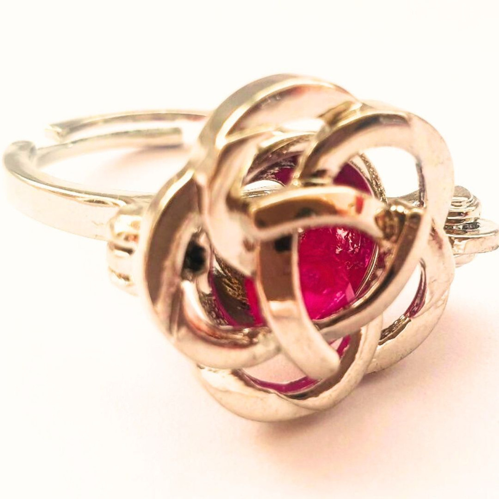 Набор для ароматерапии кольцо "Роза", безразмерное, с шариками-диффузорами. Коллекция "Кольцо 2 в 1" #1