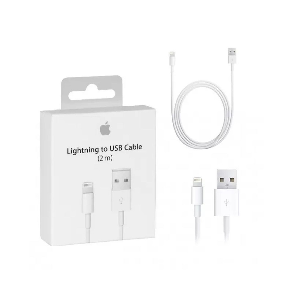 Lavrentii Shop Кабель для мобильных устройств Apple Lightning/USB 2.0 Type-A, 2 м, белый  #1
