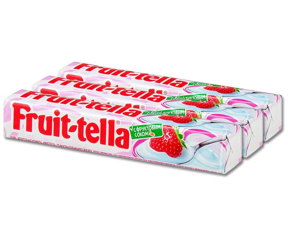 Жевательные конфеты Fruittella, 3 шт по 41г (6686) #1