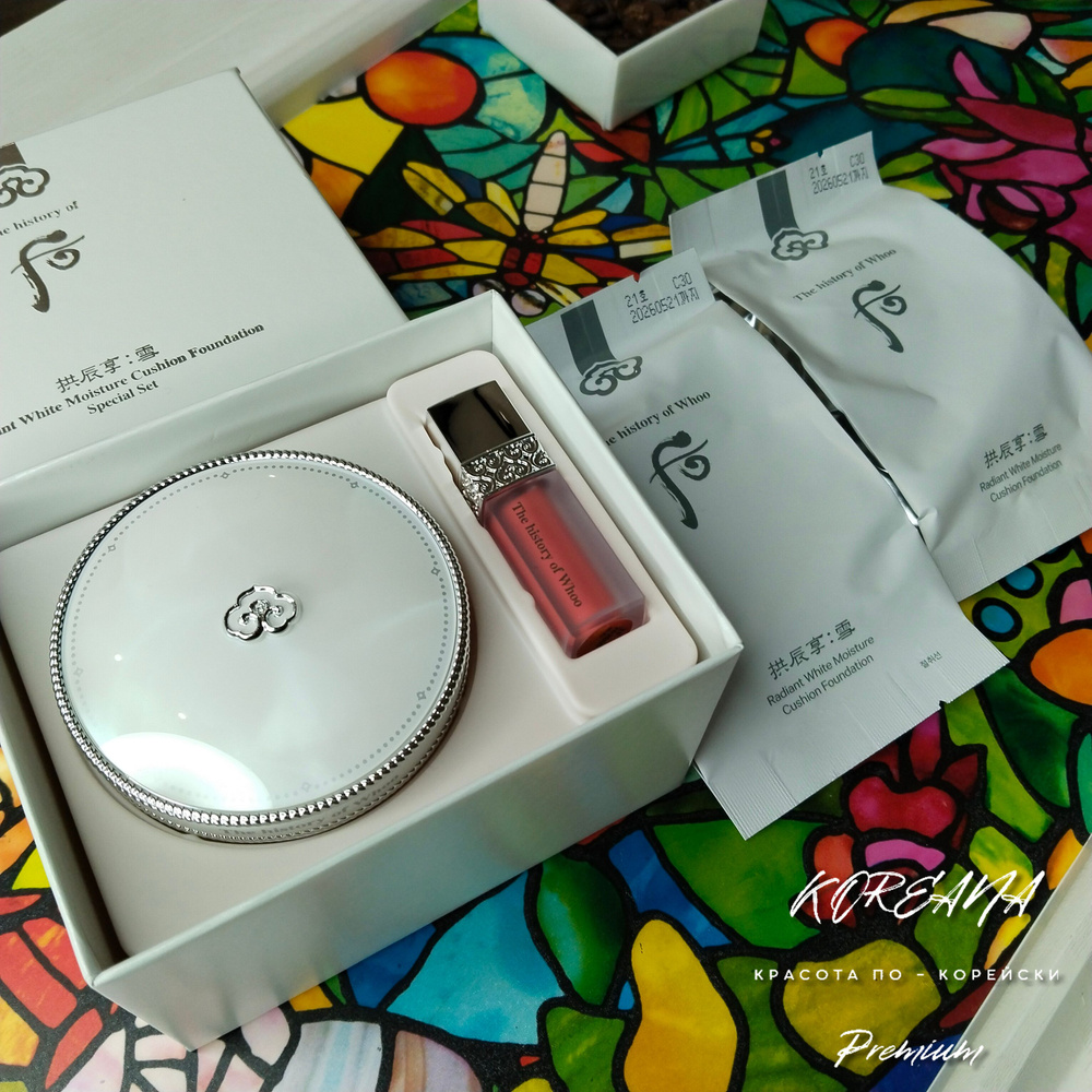 The History of Whoo Кушон корейский люкс, 21 тон +2 запаски, Seol Moisture Cushion Foundation  #1