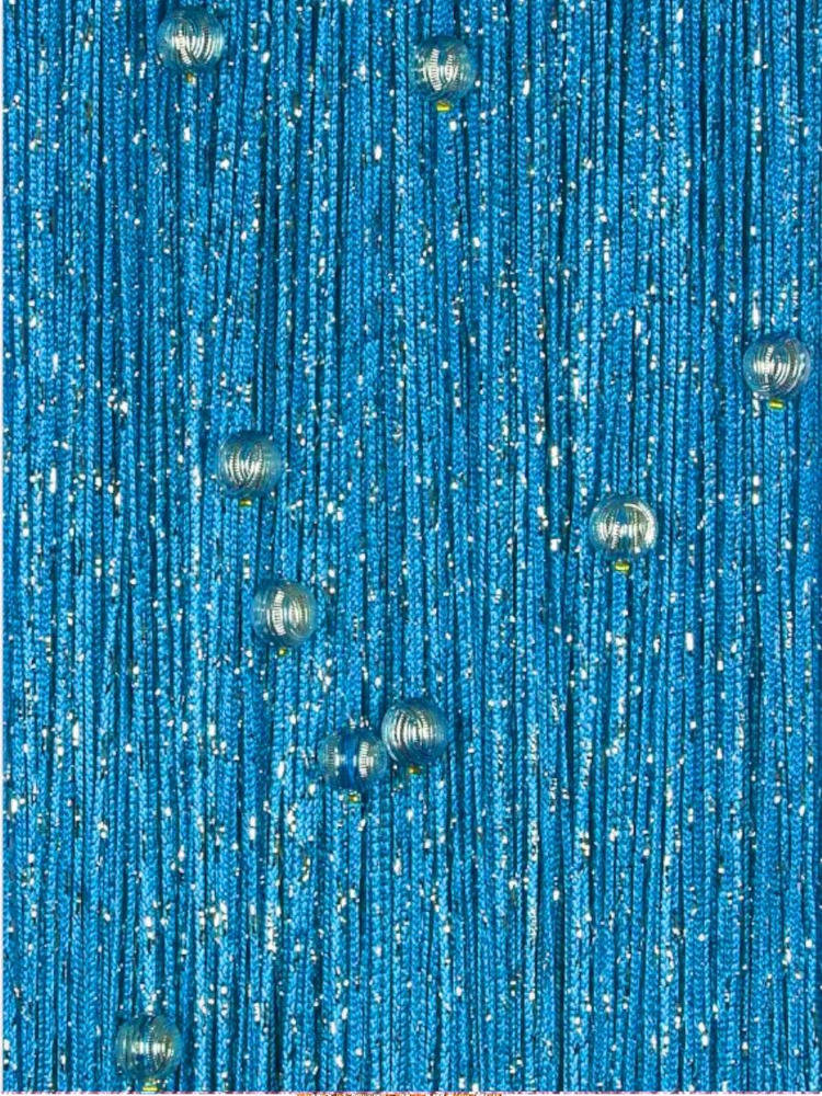Молния Занавеска из бусин, Голубой, 300х300см #1