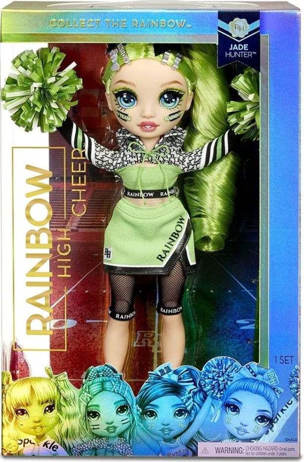 Кукла Rainbow High Cheer Doll- Jade Hunter (Green) 572060 #1