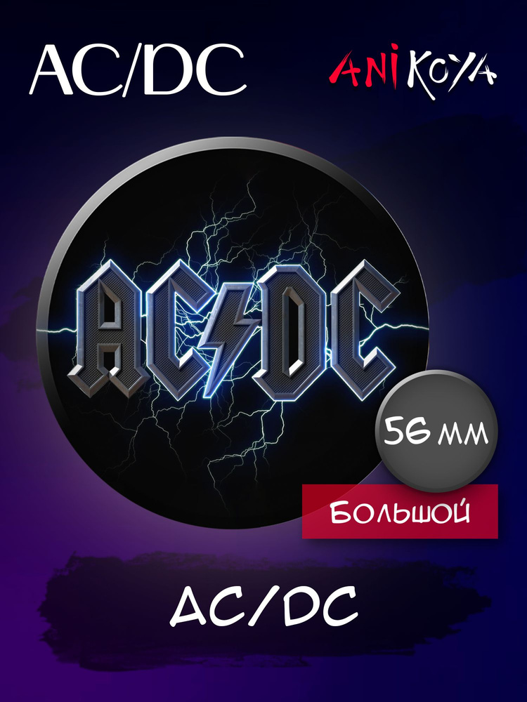 Значок на рюкзак рок-группа AC/DC #1