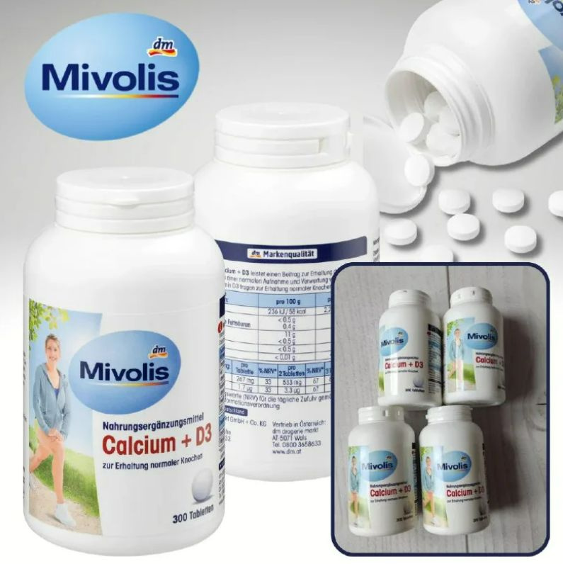 Mivolis Calcium + D3, Миволис Кальций , 300 шт #1