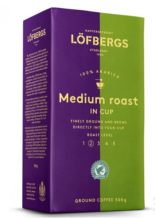 Кофе молотый Lofbergs Medium Roast 500гр #1