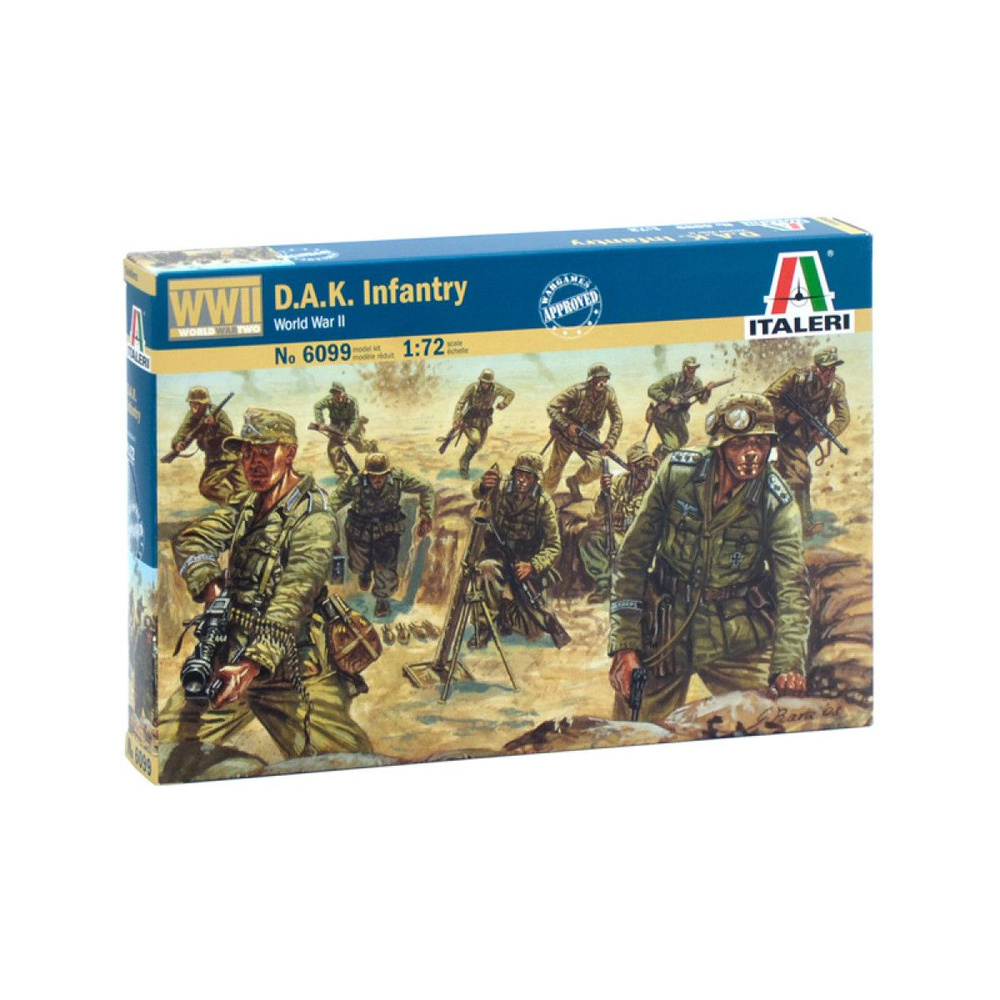 Italeri Сборная модель 6099 WWII - D.A.K. Infantry 1:72 #1