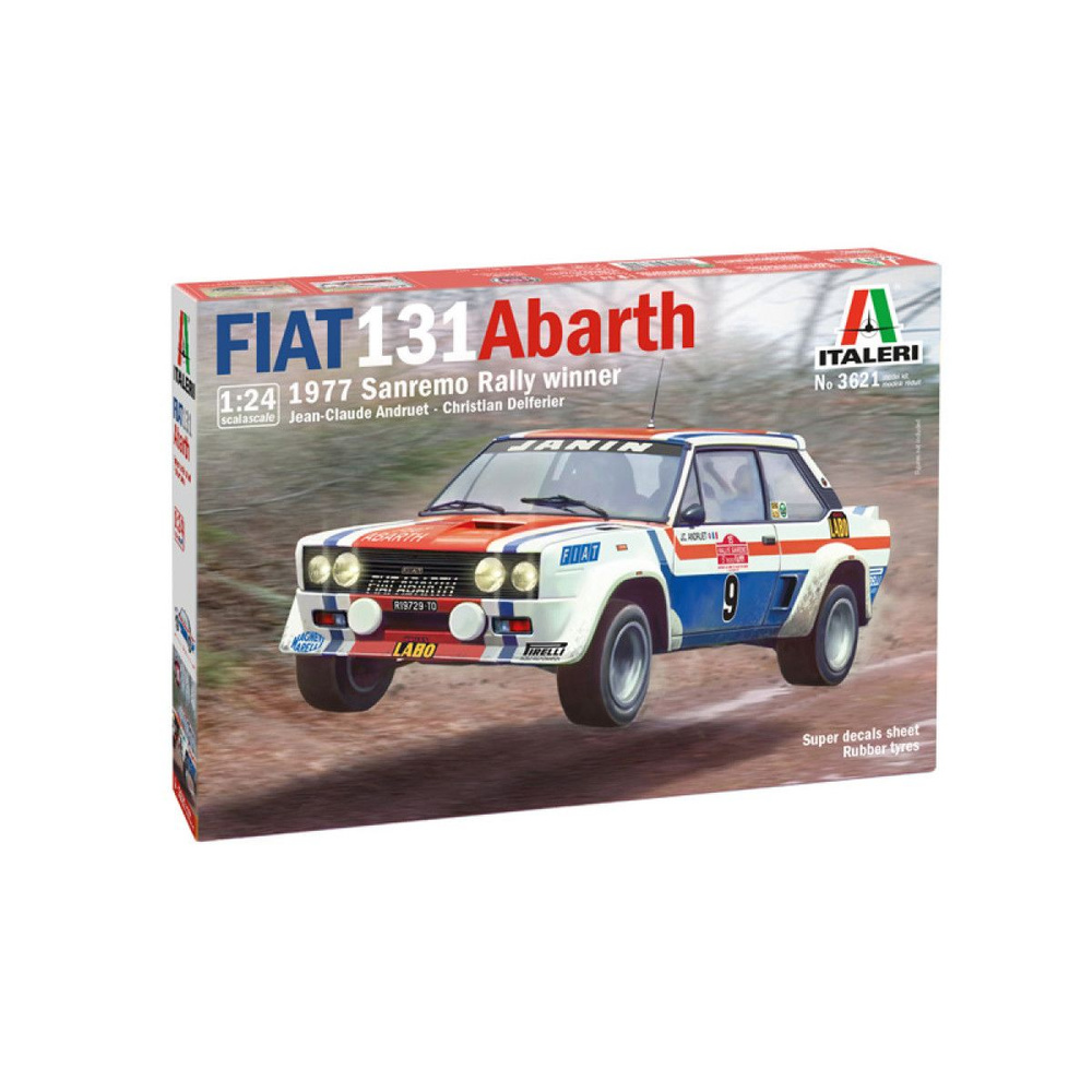 Italeri Сборная модель 3621 Fiat 131 Abarth 1977 Sanremo Rally Winner 1:24 #1