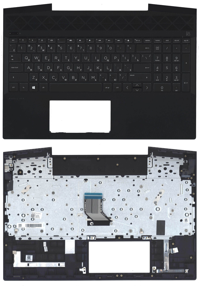 Клавиатура для ноутбука HP Pavilion Gaming 15-CX топкейс без подсветки ...
