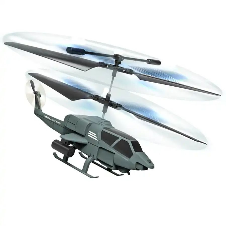 Военный радиоуправляемый вертолет, 23см, свет, пульт д/у, в ассорти  #1