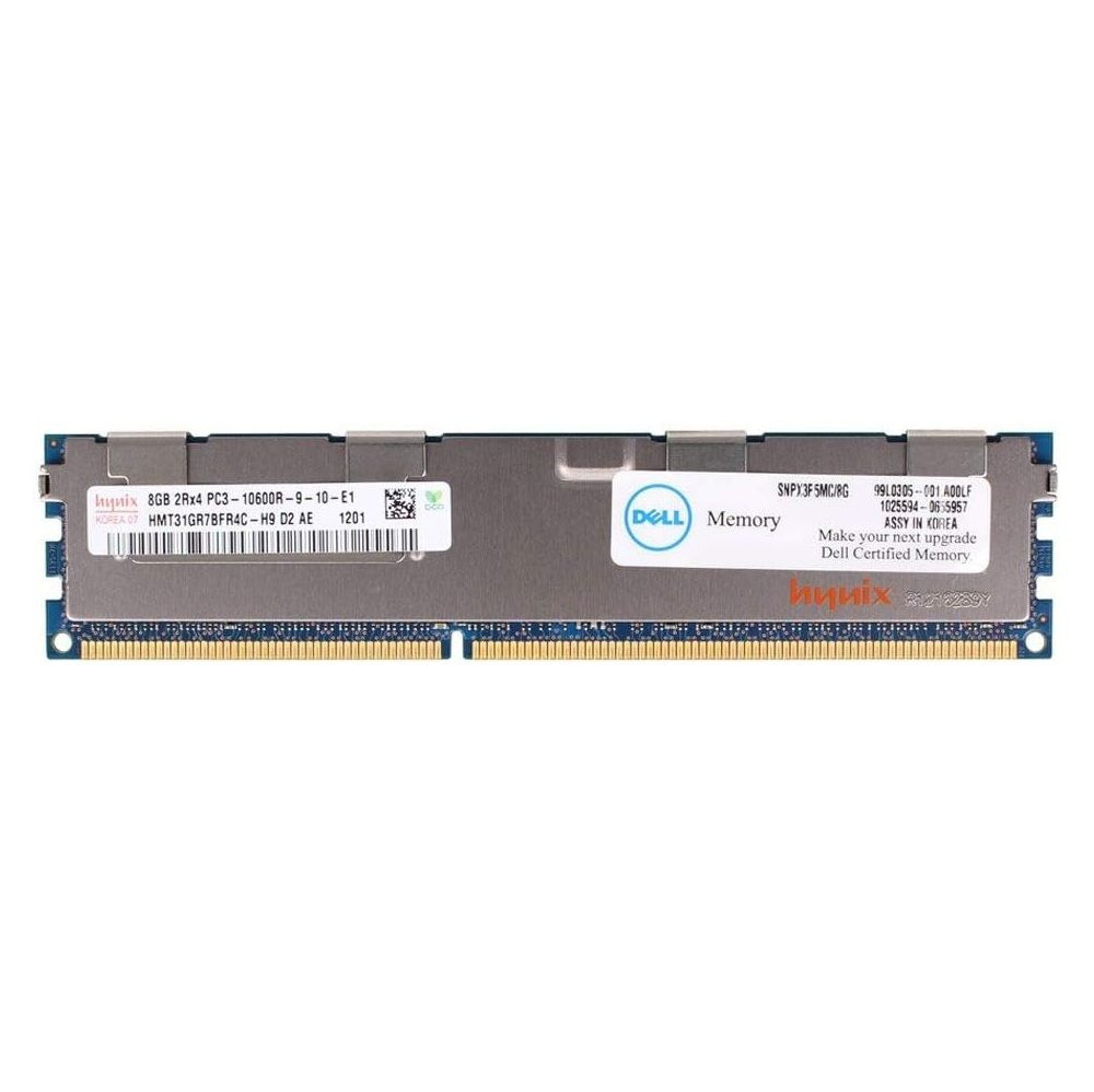 Dell Оперативная память Dell 8GB 2Rx4 PC3-10600R DDR3-1333MHz SNPX3R5MC/8G 1x (SNPX3R5MC/8G)  #1