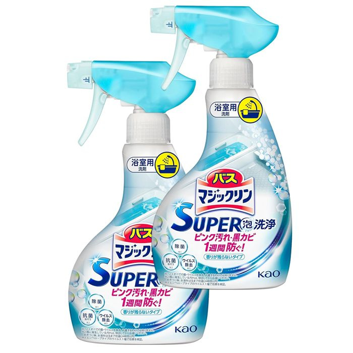 Пенящееся моющее средство для ванной комнаты КAO "Magiclean" Super Clean без аромата 350 мл., 2 шт. в #1