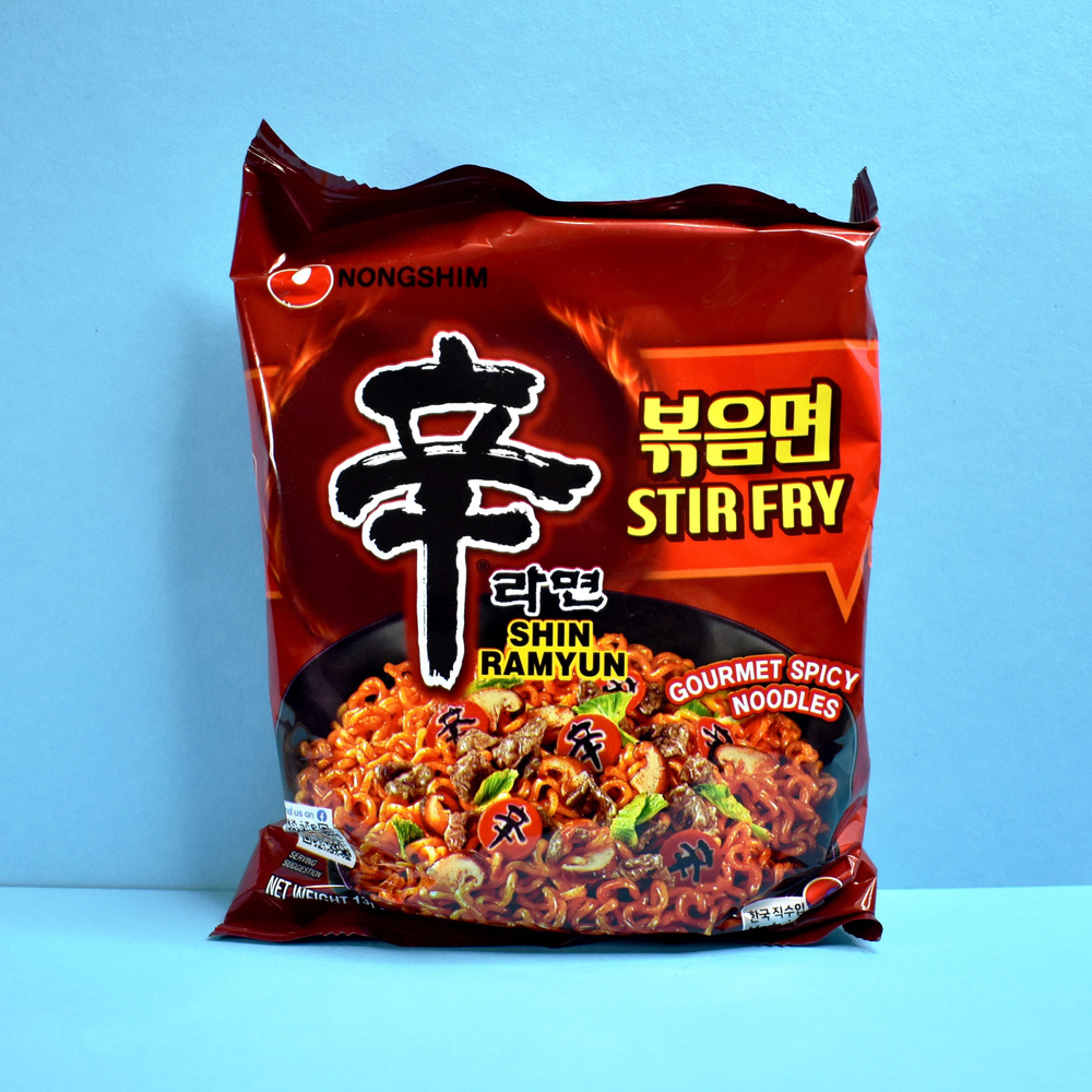 NONGSHIM SHIN RAMYUN STIR FRY / Лапша жареная острая из Кореи / 131г. #1