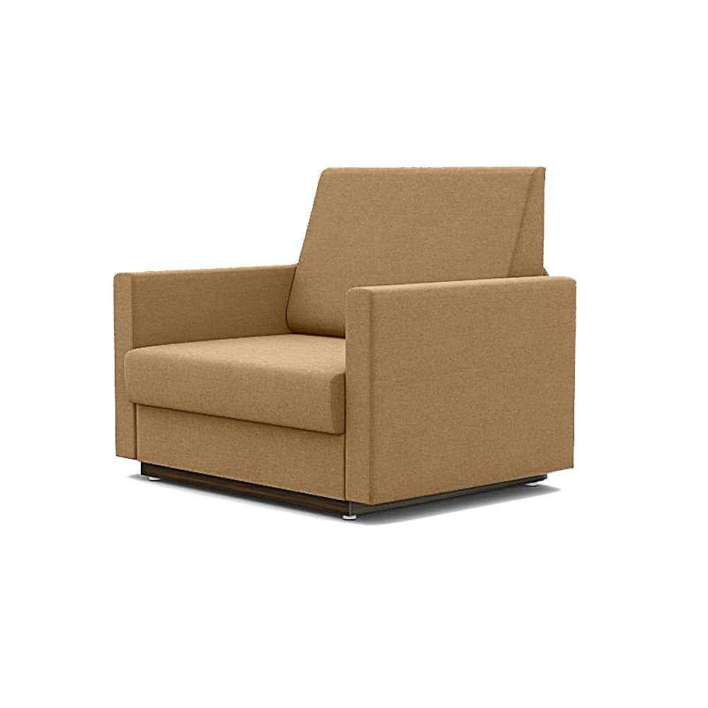 Кресло-кровать Стандарт + ФОКУС- мебельная фабрика 89х80х87 см бежевый микровелюр  #1