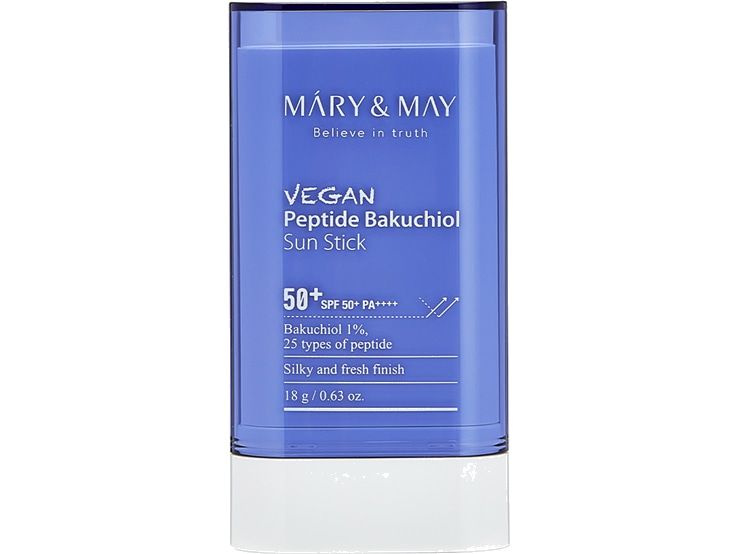 Солнцезащитный стик SPF50+ Mary&May Vegan Peptide Bakuchiol Sun Stick #1