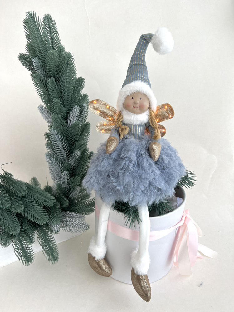 Новогодняя фея. Кукла с крыльями. Рождественский ангел.  #1