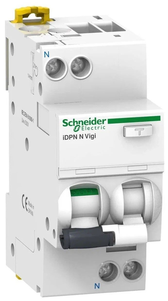 Дифференциальный автоматический выключатель Schneider Electric Acti9 iDif K 2P 16А 30мА класс AC  #1