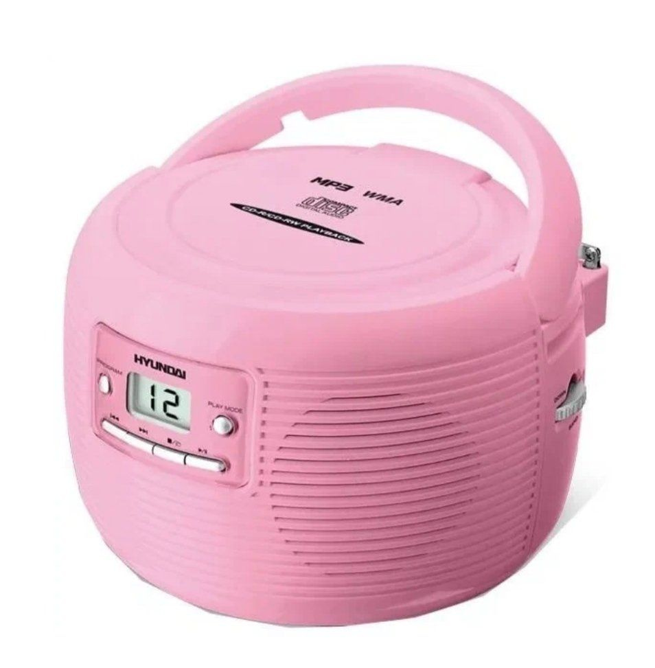 Магнитола с проигрывателем H-14-01 pink (розовый) CD/MP3 #1