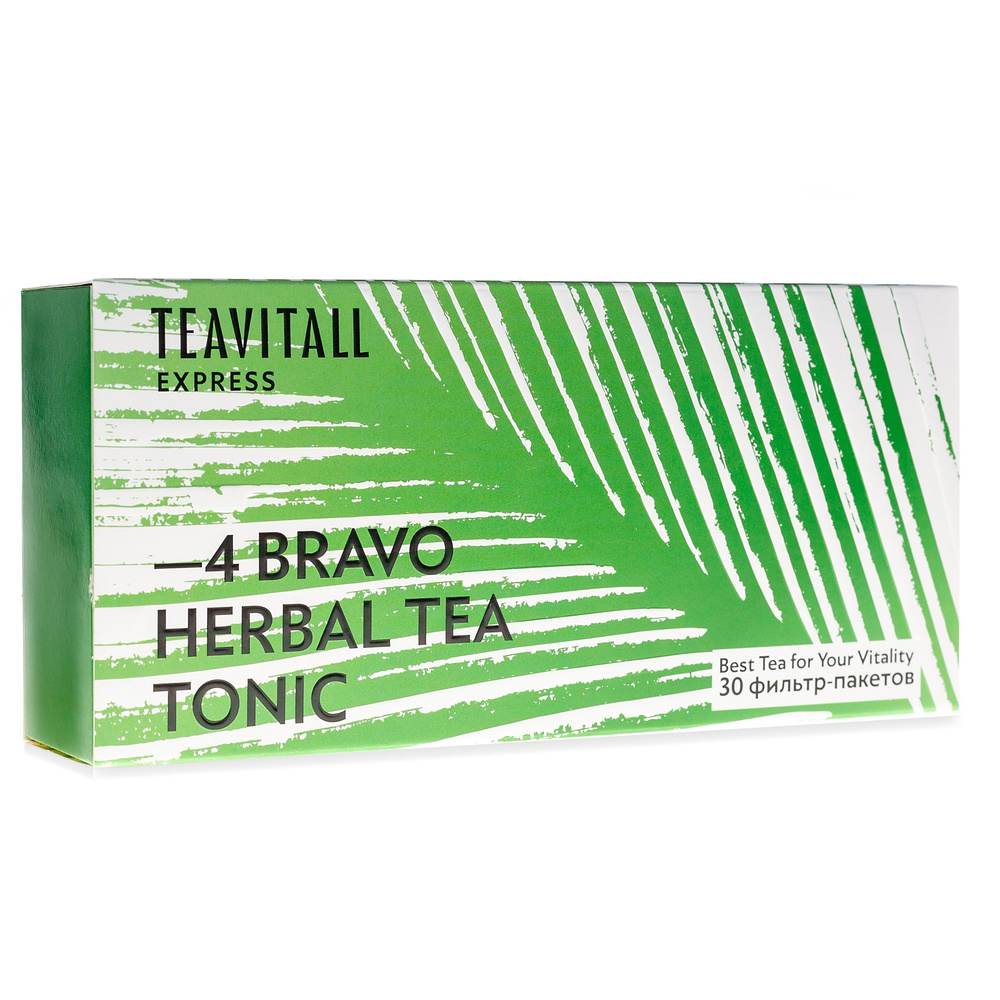 Чайный напиток для борьбы с усталостью TeaVitall Express Bravo 4, 30 фильтр-пакетов  #1