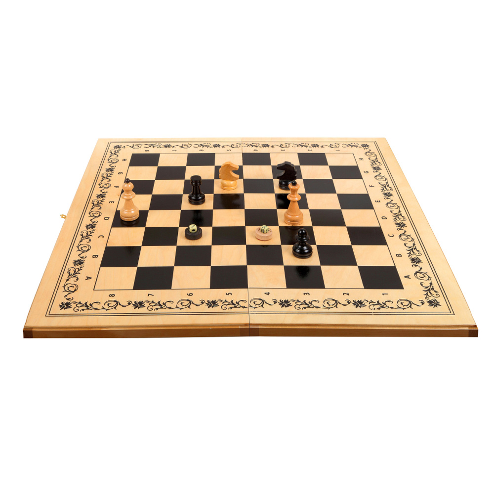 Шахматы, шашки, нарды "Аристократ" светлые #1