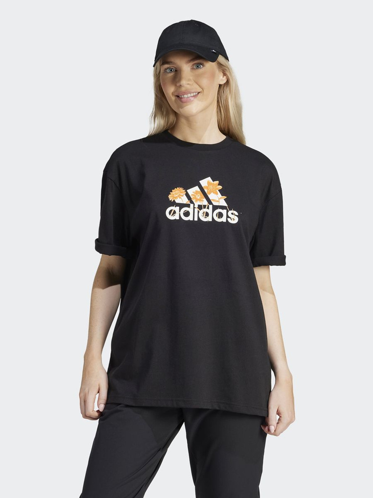 Футболка adidas W Flwr Bos Gt #1