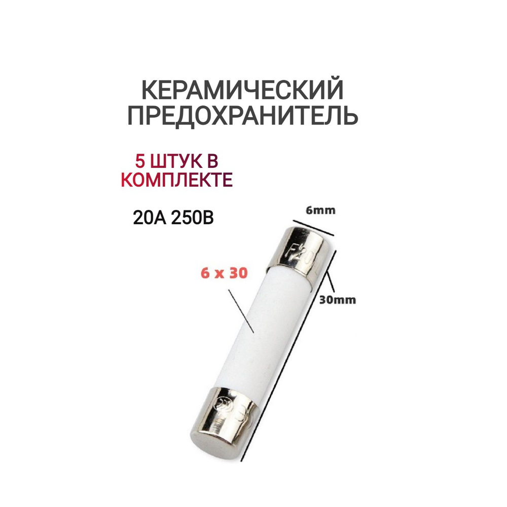 Предохранитель СВЧ/микроволновки 20А 250В 5шт #1