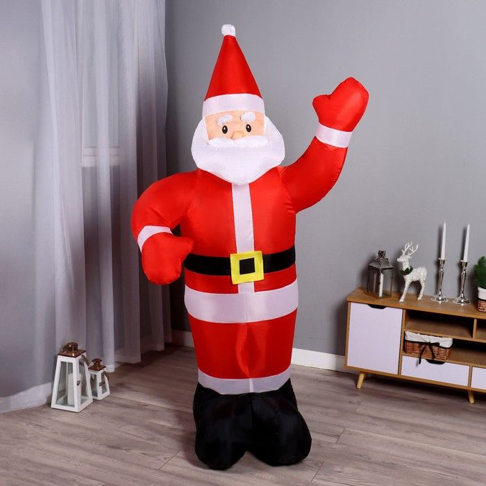 Надувная фигура КНР "Дед Мороз", приветствует, 180 см (705655)  #1
