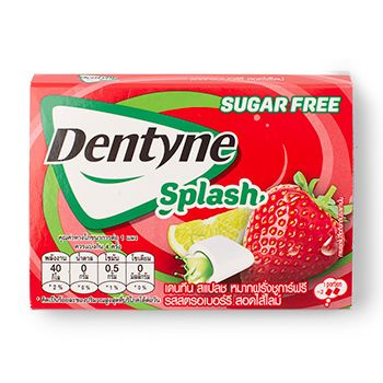 Жевательная резинка Dentyne Splash Strawberry Lime, Таиланд - в заказе 1 шт.  #1